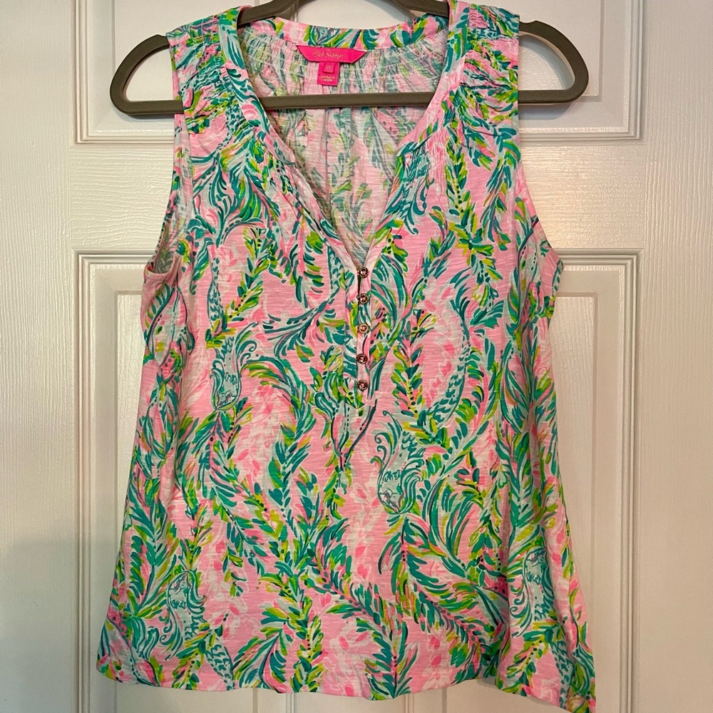 EUC Lilly Pulitzer Essie Unicorn of The Sea top